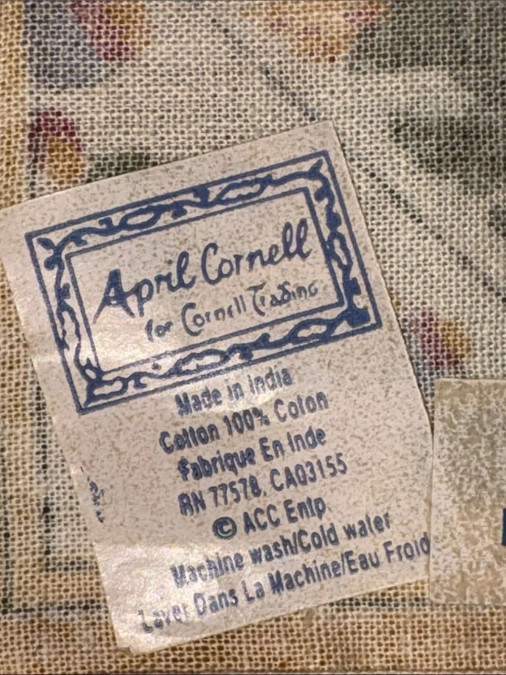 April Cornell French Provenance Floral Napkins Color: Mustard/Red/Green Set of 4